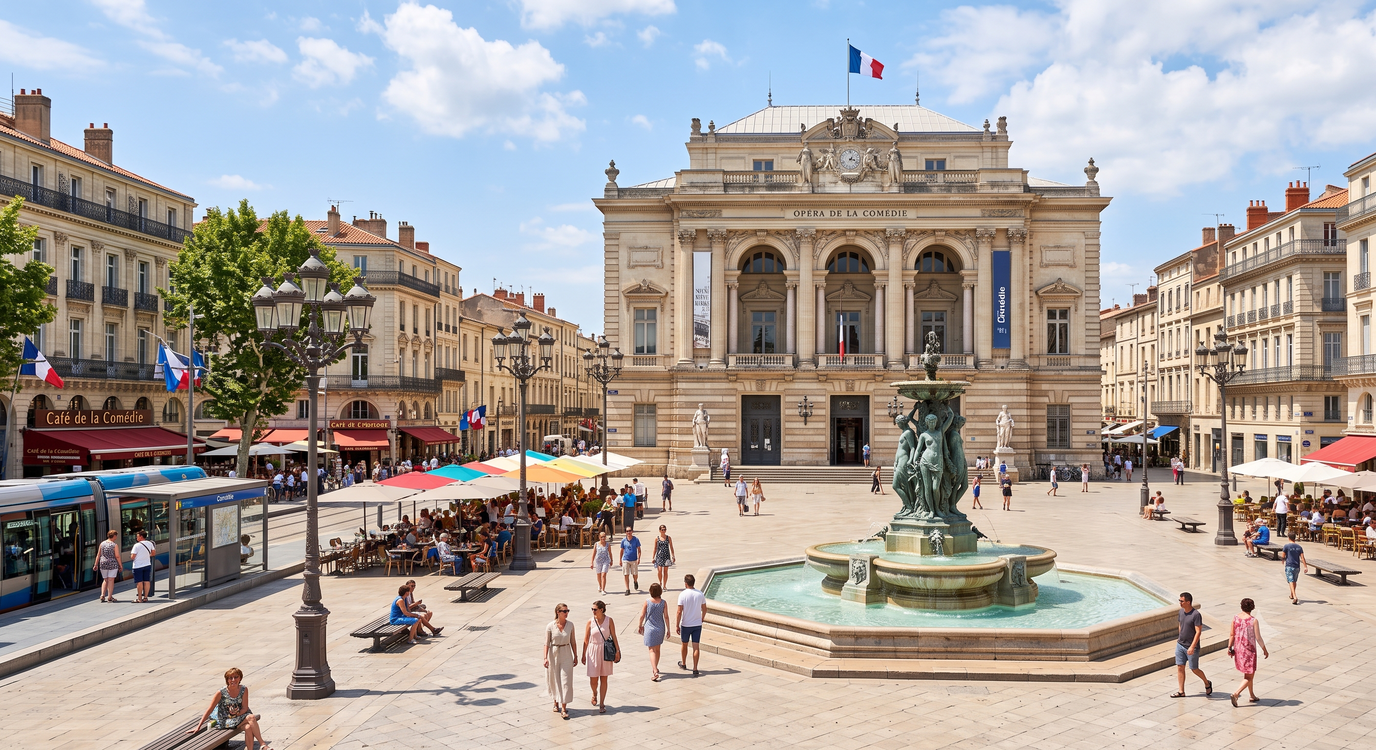 La Place de la Comédie à Montpellier